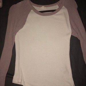 Ribbed long sleeve
